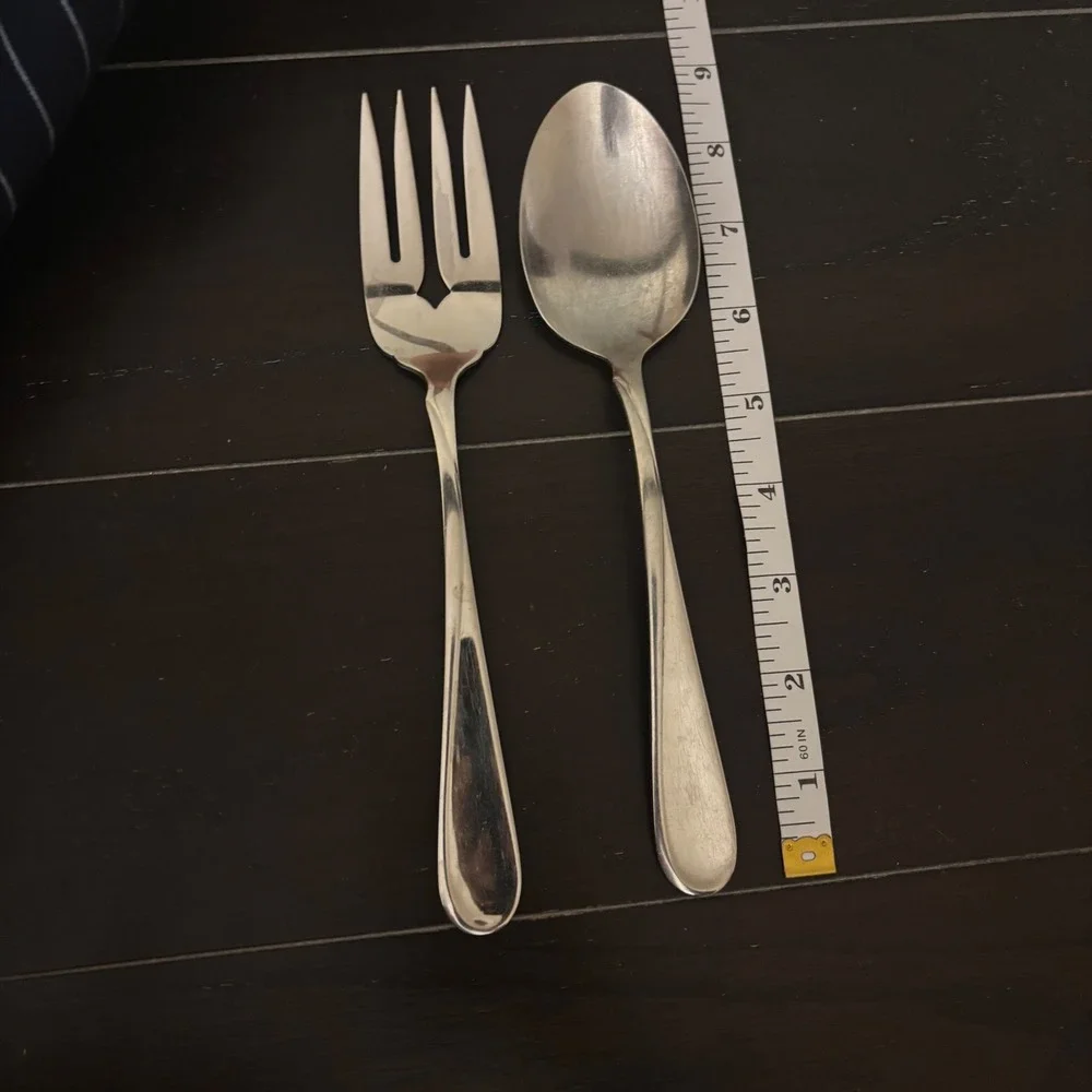 Oneida | Flight Reliance | Stainless Steel Serving Set | Cold Meat Fork &‎ Spoon